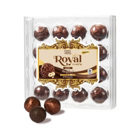 Dark Chocolate Hazelnut Truffles, Vegan, 16 Individually Wrapped Pieces, 8.5 Ounce