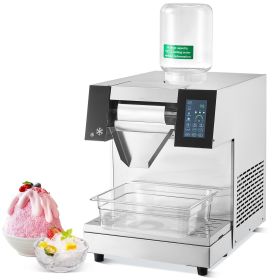 Commercial Snowflake Ice Machine, 573LBS/24H Snowflake Ice Maker, Stainless Steel Ice Shaver Machine, Electric Snow Cone Maker