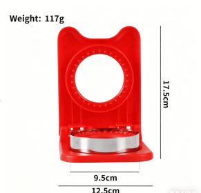 Round Sandwich Cutter and Sealer - Uncrustables Bread Maker for Kids, PP & Stainless Steel Pocket Sandwich Mold (style: Cut the red sandwich bread)